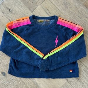 Aviator nation cropped sweatshirt